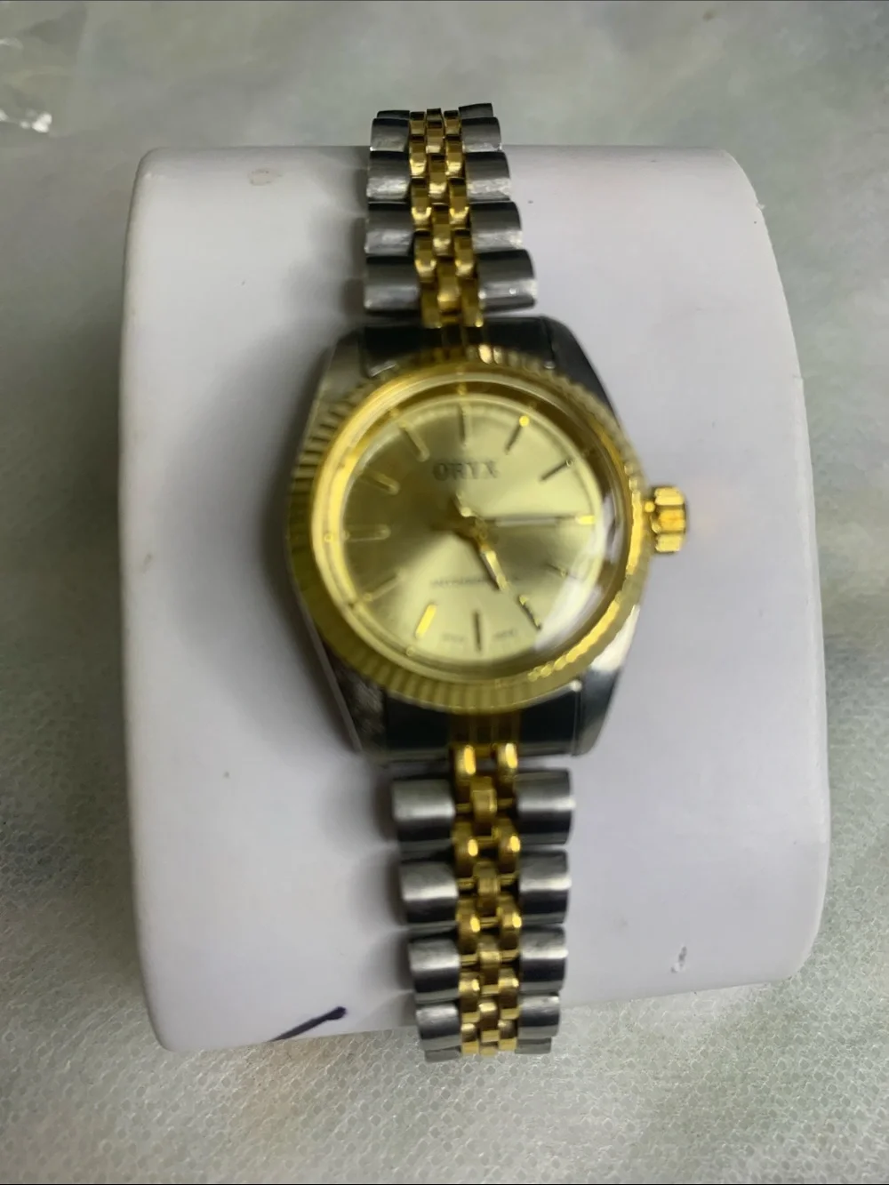 Oryx Two-Tone Gold and Silver Quartz Women’s Bracelet Watch